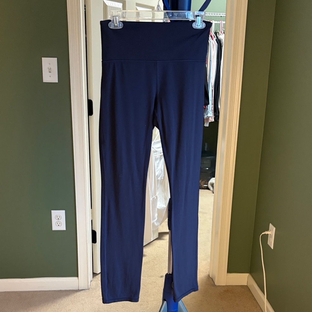 Athleta Dark Blue High-Waisted Leggings